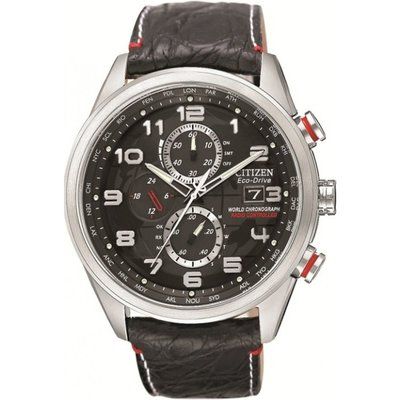 Mens Citizen World Chronograph A-T Limited Edition Chronograph Eco-Drive Watch AT8030-18F