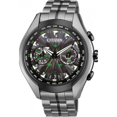Mens Citizen Satellite Wave-Air Titanium Radio Controlled Eco-Drive Watch CC1055-53E