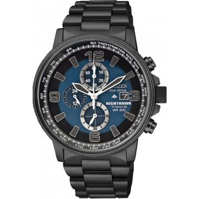 Men's Citizen Nighthawk Chronograph Eco-Drive Watch CA0505-57L