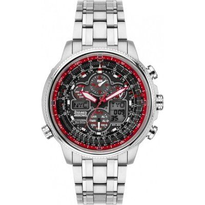 Mens Citizen Red Arrows Navihawk Limited Edition Alarm Chronograph Radio Controlled Eco-Drive Watch JY8040-55E