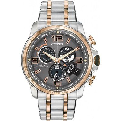 Mens Citizen Chrono Time A-T Alarm Chronograph Eco-Drive Watch BY0106-55H
