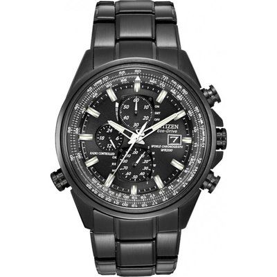 Men's Citizen World Chronograph A-T Chronograph Radio Controlled Eco-Drive Watch AT8025-51E