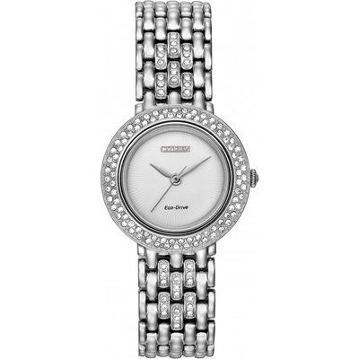 Ladies Citizen Silhouette Crystal Eco-Drive Watch EM0260-67A