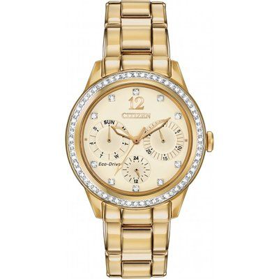 Ladies Citizen Silhouette Crystal Eco-Drive Watch FD2012-52P
