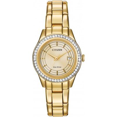 Ladies Citizen Silhouette Crystal Eco-Drive Watch FE1122-53P