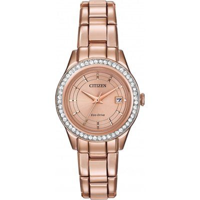Ladies Citizen Silhouette Crystal Eco-Drive Watch FE1123-51Q