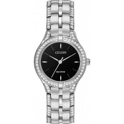 Ladies Citizen Silhouette Crystal Eco-Drive Watch FE2060-53E