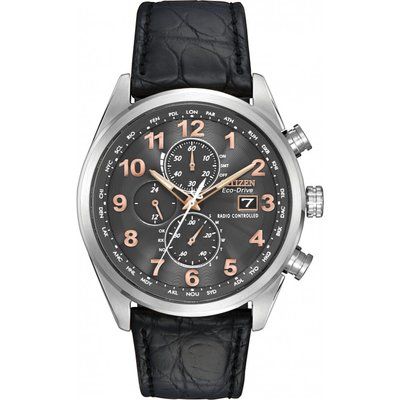 Mens Citizen World Chrono A-T Limited Edition Chronograph Radio Controlled Eco-Drive Watch AT8031-07H