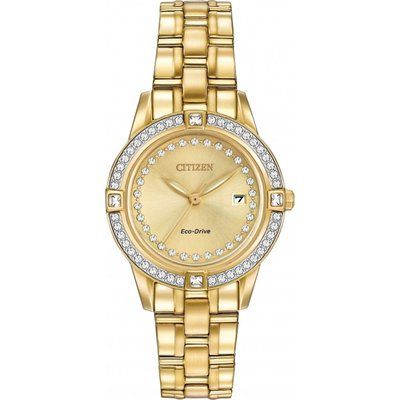Ladies Citizen Silhouette Crystal Eco-Drive Watch FE1152-52P