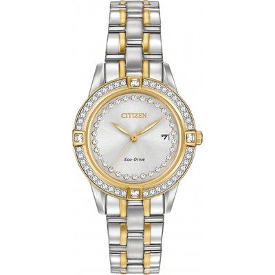 Ladies Citizen Silhouette Crystal Eco-Drive Watch FE1154-57A