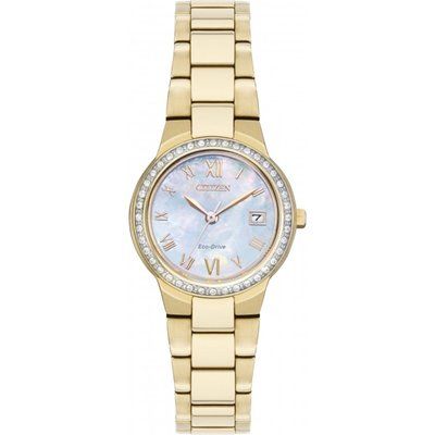 Ladies Citizen Silhouette Crystal Eco-Drive Watch EW1992-52N
