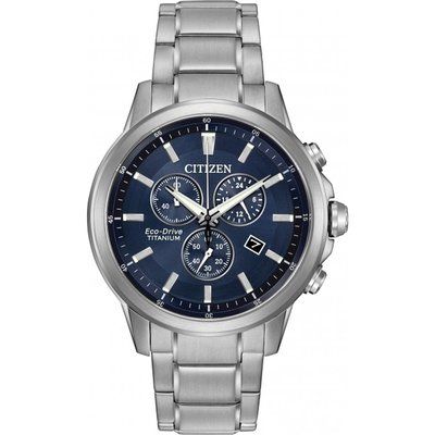 Men's Citizen Sport Ti Titanium Chronograph Watch AT2340-56L