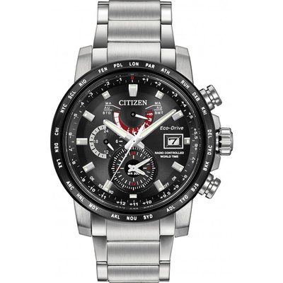 Men's Citizen World Time A-T Alarm Radio Controlled Watch AT9071-58E