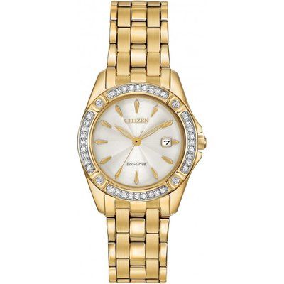 Ladies Citizen Silhouette Crystal Eco-Drive Watch EW2352-59P