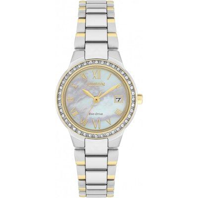 Ladies Citizen Silhouette Crystal Eco-Drive Watch EW1994-57N