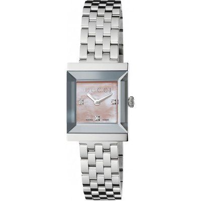 Ladies Gucci G-Frame Diamond Watch YA128401