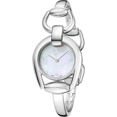 Ladies Gucci Horsebit Diamond Watch YA139506