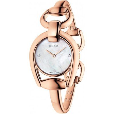 Ladies Gucci Horsebit Diamond Watch YA139508