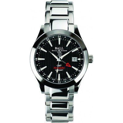 Mens Ball Engineer II Red Label Chronometer GMT Automatic Watch GM2026C-SCJ-BK