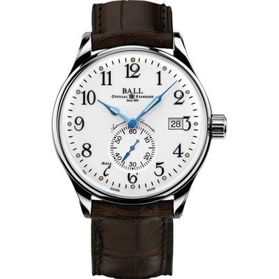 Mens Ball Trainmaster Standard Time Chronometer Watch NM3888D-LL1CJ-WH