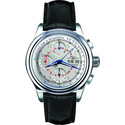 Mens Ball Trainmaster Chronometer Automatic Watch CM1010D-LCJ-WH