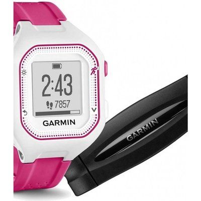 Unisex Garmin Forerunner 25 Bluetooth Smart HRM Bundle Alarm Chronograph Watch 010-01353-71