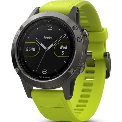 Unisex Garmin fenix 5 Bluetooth GPS HRM Alarm Chronograph Watch 010-01688-02
