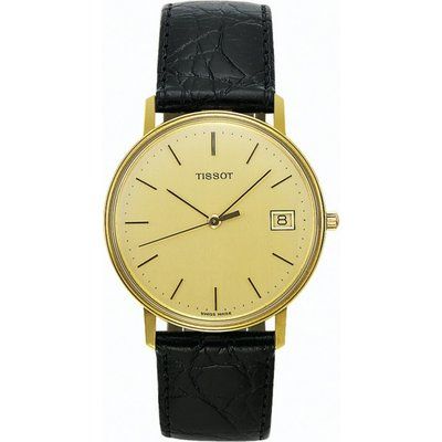 Mens Tissot Goldrun 18ct Gold Watch T71340121