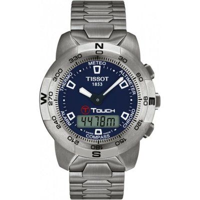 Men's Tissot T-TOUCH Titanium Alarm Chronograph Watch T33758841