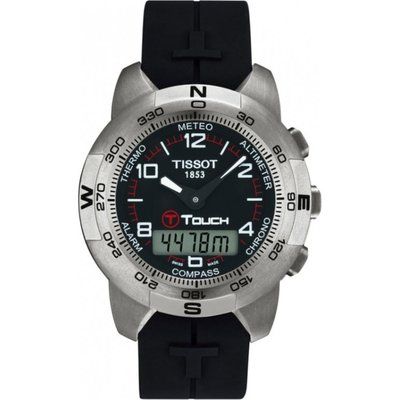 Mens Tissot T-TOUCH Titanium Alarm Chronograph Watch T33779851