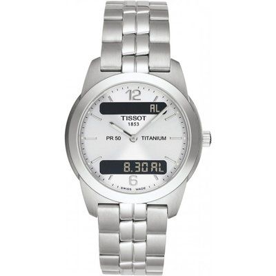 Mens Tissot PR50 Seven Titanium Chronograph Watch T34748732