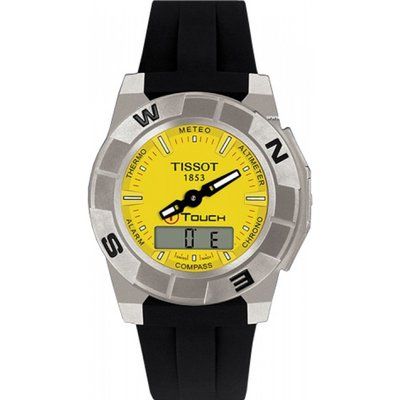 Men's Tissot T-TOUCH Trekking Titanium Alarm Chronograph Watch T0015204736100