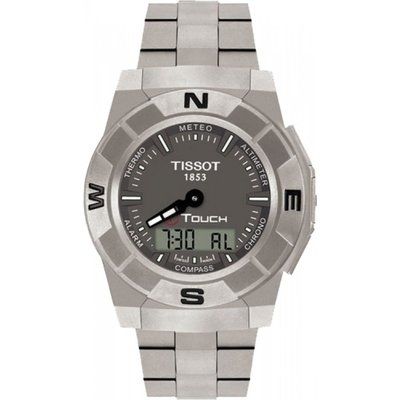 Men's Tissot T-TOUCH Trekking Titanium Alarm Chronograph Watch T0015204406100