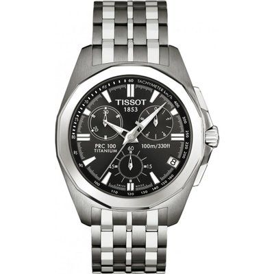 Mens Tissot PRC100 Titanium Chronograph Watch T0084174406100