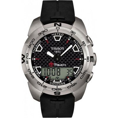 Men's Tissot T-Touch Expert Titanium Alarm Chronograph Watch T0134204720100