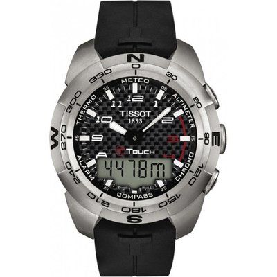 Mens Tissot T-Touch Expert Titanium Alarm Chronograph Watch T0134204720200