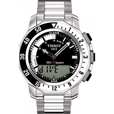 Mens Tissot Sea-Touch Alarm Chronograph Watch T0264201105100