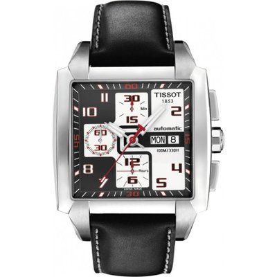 Men's Tissot Quadrato Valjoux Chronograph Watch T0055141606200
