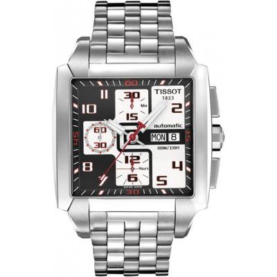 Men's Tissot Quadrato Valjoux Chronograph Watch T0055141106200