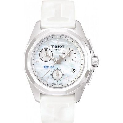 Ladies Tissot PRC100 Danica Patrick Limited Edition Chronograph Diamond Watch T0082171711600