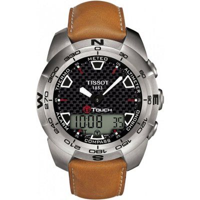 Mens Tissot T-touch Expert Titanium Alarm Chronograph Watch T0134204620100