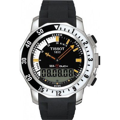 Mens Tissot Sea-Touch Alarm Chronograph Watch T0264201728100
