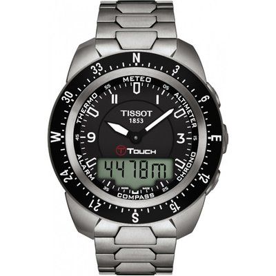 Men's Tissot T-Touch Expert Titanium Alarm Chronograph Watch T0134204405700