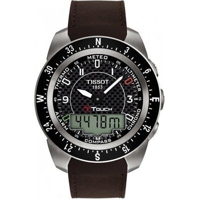 Mens Tissot T-touch Expert Titanium Alarm Chronograph Watch T0134204620700