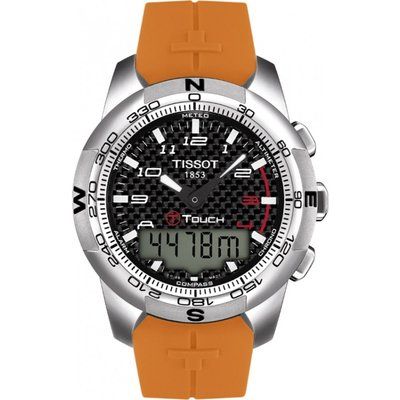 Mens Tissot T-Touch II Titanium Alarm Chronograph Watch T0474204720701