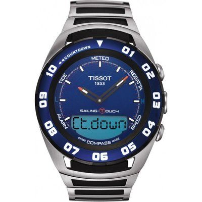 Mens Tissot Sailing Touch Alarm Chronograph Watch T0564202104100