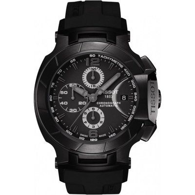 Men's Tissot T-Race 2011 All Black Automatic Chronograph Watch T0484273705700
