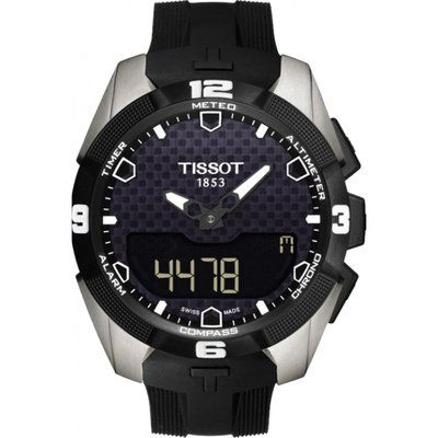 Men's Tissot T-Touch Expert Solar Titanium Alarm Chronograph Solar Powered Watch T0914204705100