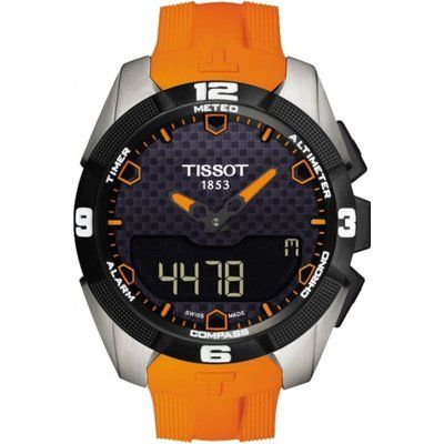 Mens Tissot T-Touch Expert Solar Titanium Alarm Chronograph Solar Powered Watch T0914204705101