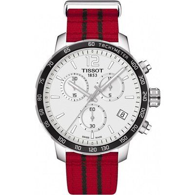 Mens Tissot Quickster NBA Chicago Bulls Special Edition Chronograph Watch T0954171703704